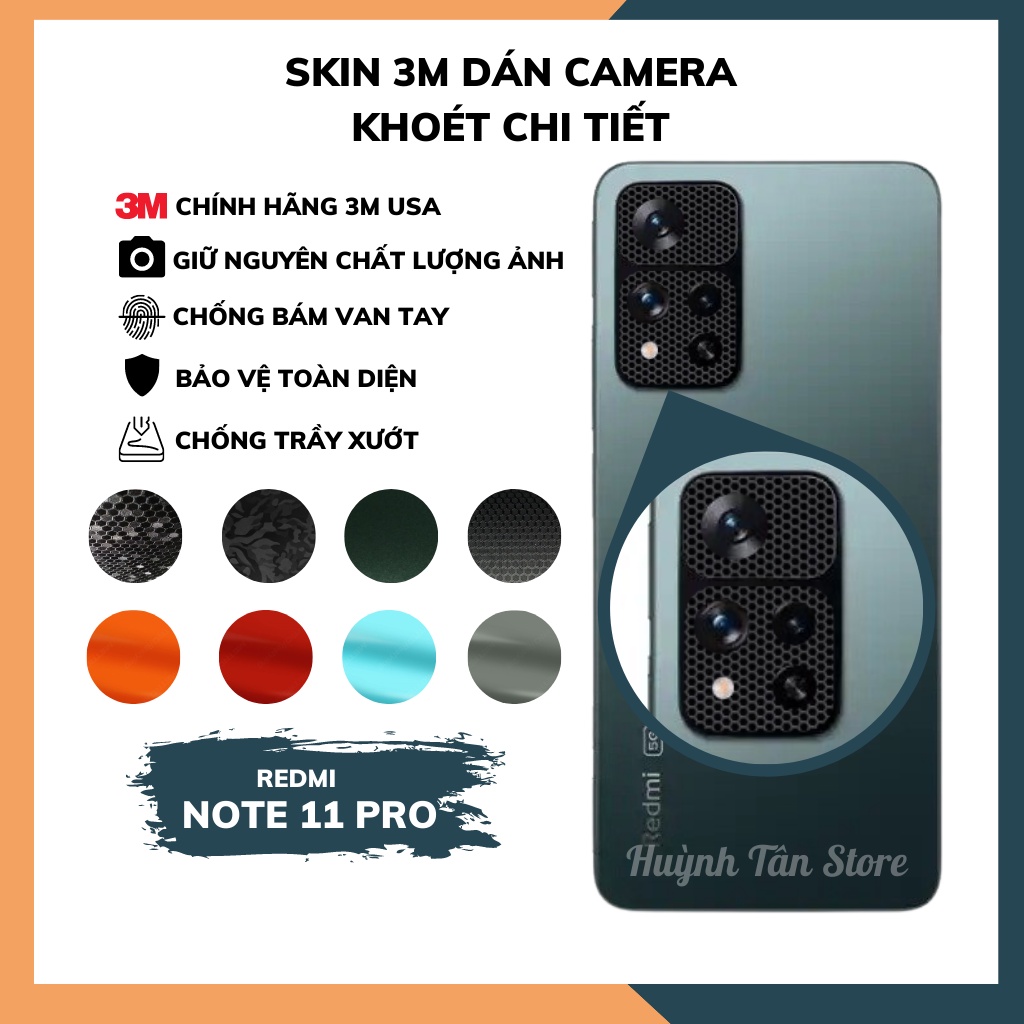 Combo 2 Dán camera sau Xiaomi Redmi Note 11 Pro Plus 5G chất liệu 3M bảo vệ bề mặt kính cường lực, ảnh chup rõ nét