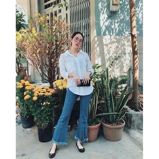 Áo sơ mi oversize chất xô thoáng mát - 5531