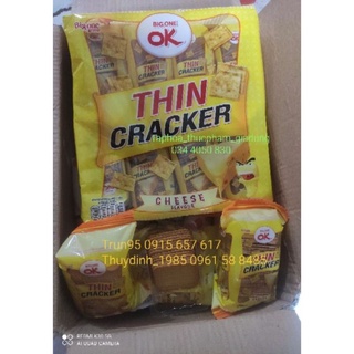Bánh quy thin cracker vị phô mai nk thái lan 8 gói
