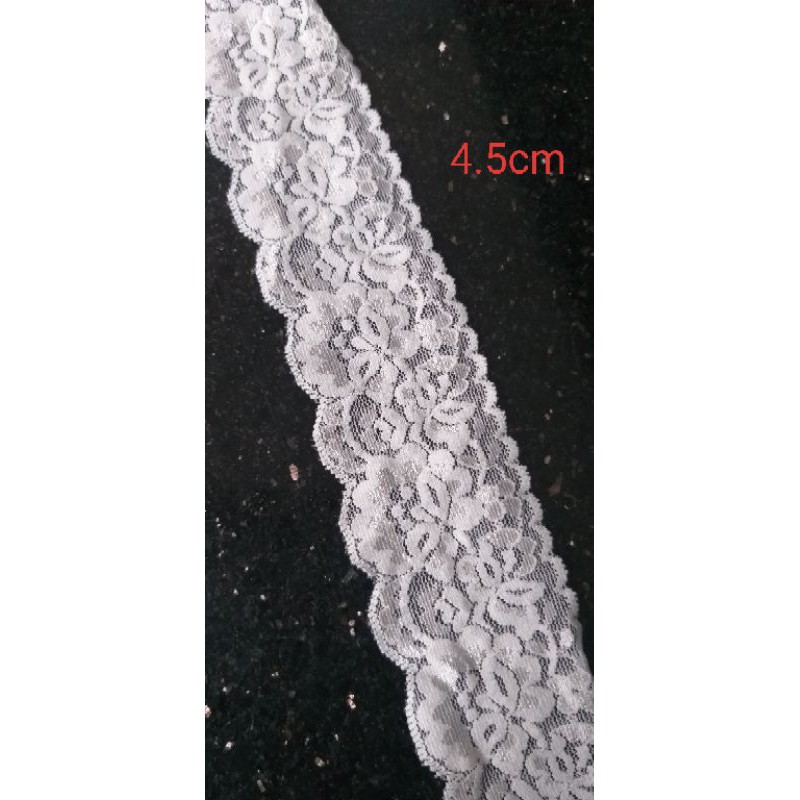 Ren thun màu trắng , size 2.5cm _6cm(dây 5m/15k)