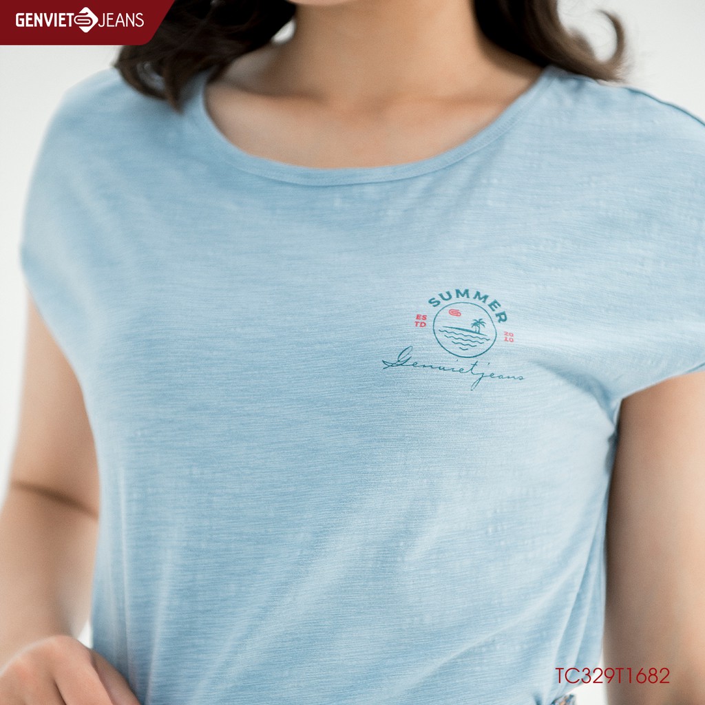 Áo Thun Cộc Tay Summer Genviet Nữ TC329T1682 GENVIET