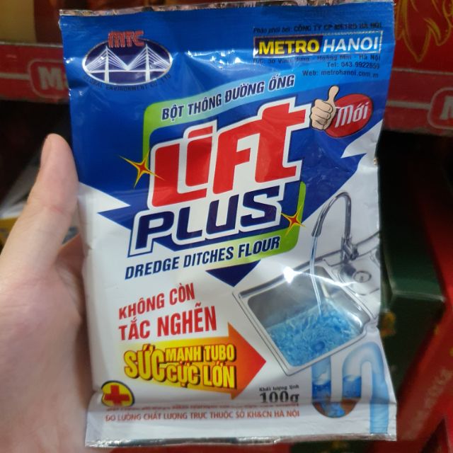 Bột thông đường ống Lift Plus 100g