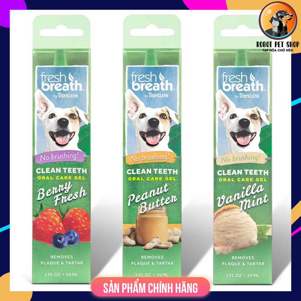 GEL TROPICLEAN - Đặc trị mảng bám cao răng cho chó mèo