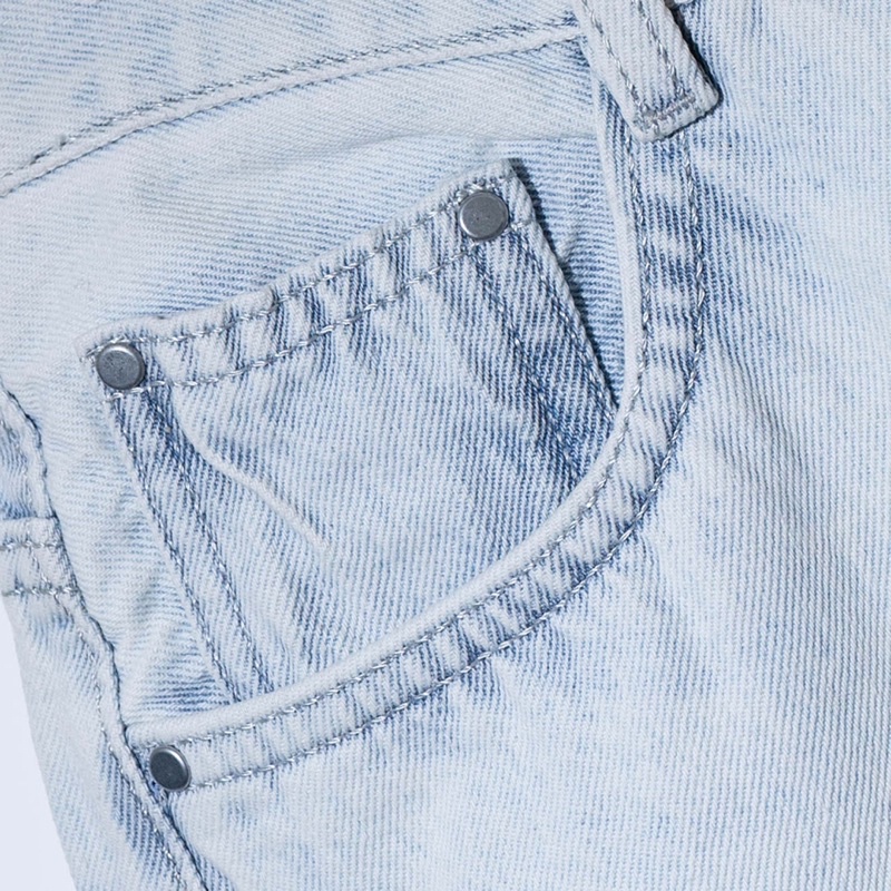 KIẾM LÀ MỐT NAUGHTY - quần jeans nam dài ống rộng màu xanh wash trắng