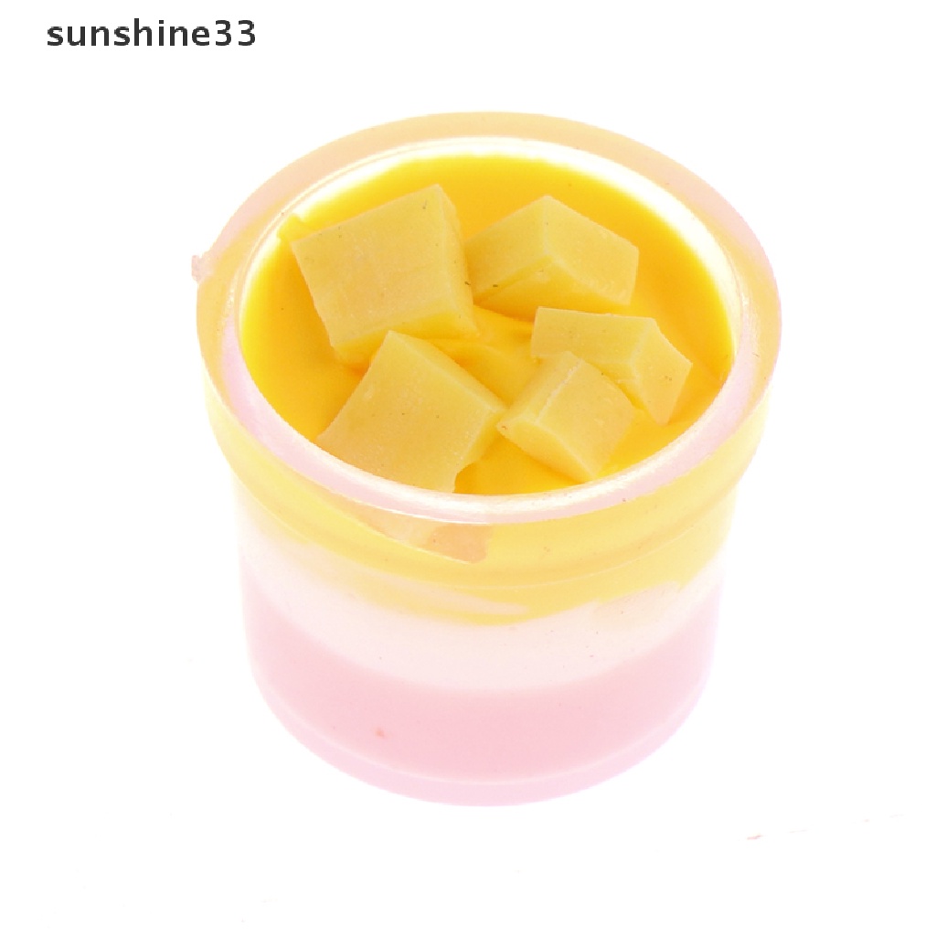 SU 1:12 Dollhouse Miniature pudding Dolls Kitchen Food Accessories Simulation Toys n