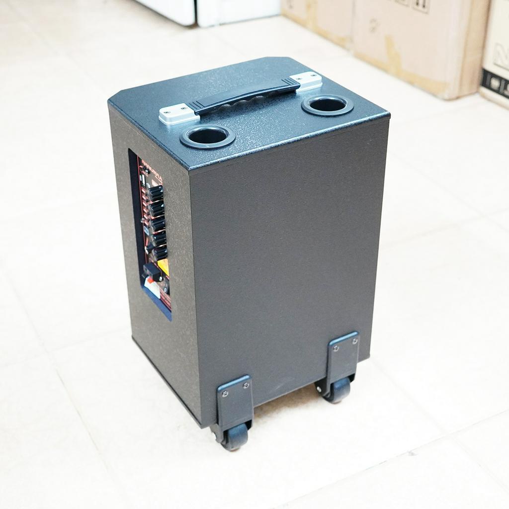 Loa Kéo Karaoke Mini Bluetooth Nanomax S-8C Lưới Xám Bass 2 Tấc 20cm Công Suất 50W Có Đọc USB Thẻ Nhớ