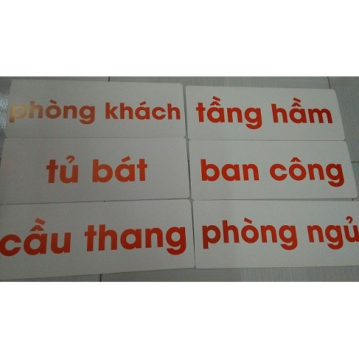 Flash card cho bé : tiếng việt - từ ghép, cụm từ & câu