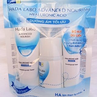 Chính hãng Bộ 3 sản phẩm chăm sóc da dưỡng ẩm tối ưu Hada Labo Mini ( 1 kem rửa mặt + 1 dung dịch dưỡng + 1 kem dưỡng)