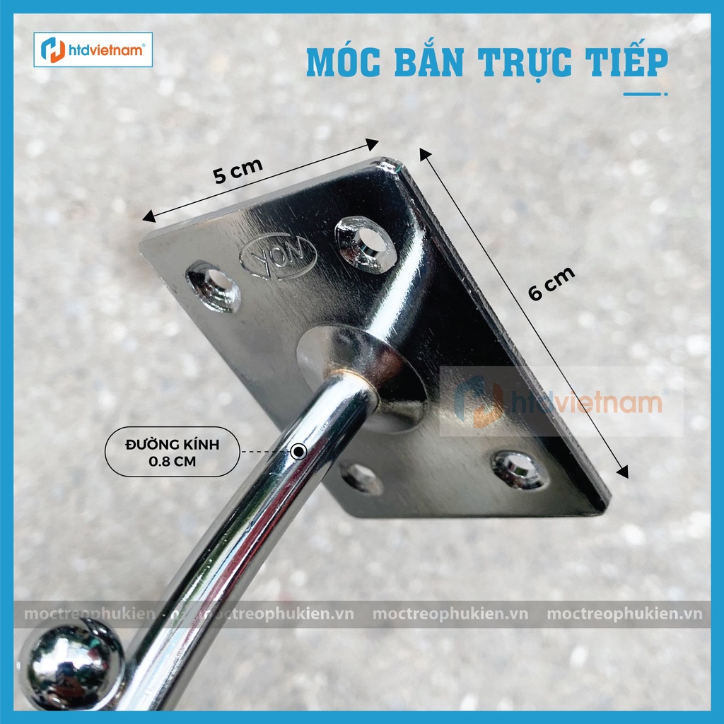 MÓC TREO QUẦN ÁO BI BẮN TRỰC TIẾP VÀO TƯỜNG E03