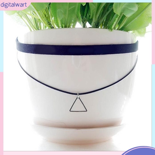 Choker thiết kế hai lớp đính mặt tam giác cá tính cho nữ