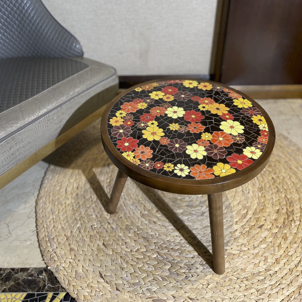 Bàn Trà MOSAIC Bàn Cafe Tròn Gốm Sứ Cao Cấp Mẫu Mã Đa Dạng