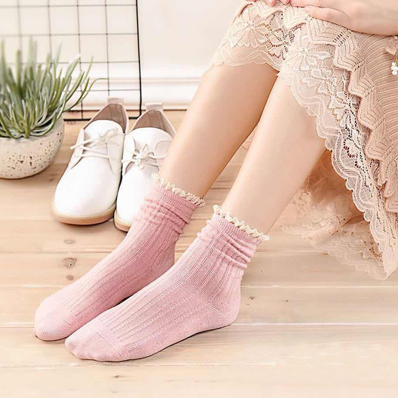 Set 5 đôi Tất Nữ xuất Nhật thấp cổ hàng Cao Cấp