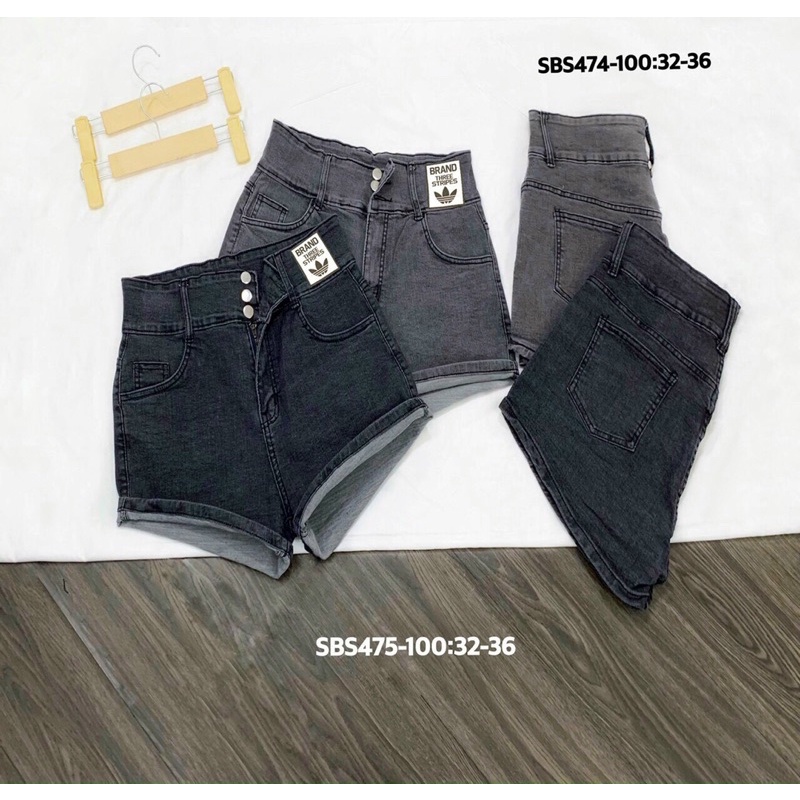 Quần jeans short lưng cao bigsize 55kg-90kg