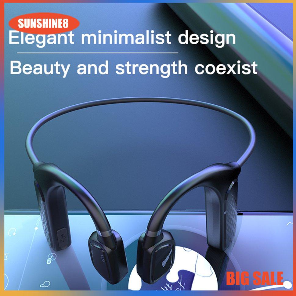 【SUN】Bone Conduction Wireless Button Control Waterproof Headset With Microphone
