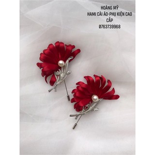 CÀI ÁO HANDMADE MẪU BÔNG ĐỎ SIZE 7-8cm