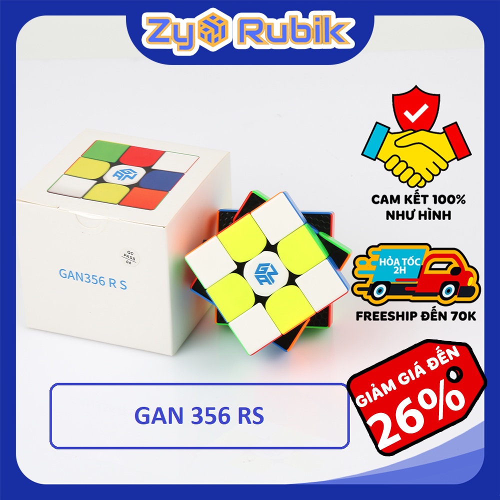Rubik 3x3 Gan 356 RS phiên bản mới CAO CẤP thay thế GAN 356R [CHÍNH HÃNG] - ZyO Rubik