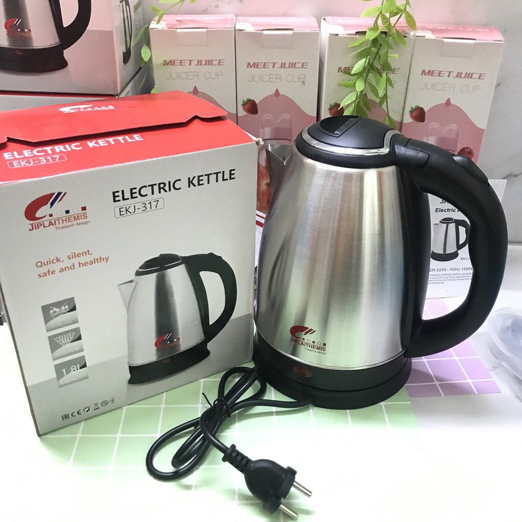 Ấm Siêu Tốc 1.8L Thái Lan Electric Kettle Chính Hãng (Bảo hành 12 tháng )