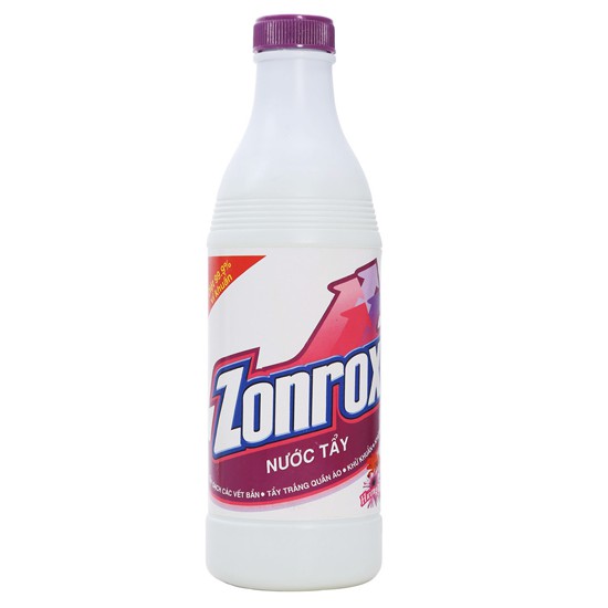 Nước tẩy trắng Zonrox hương hoa 500ml - Tím