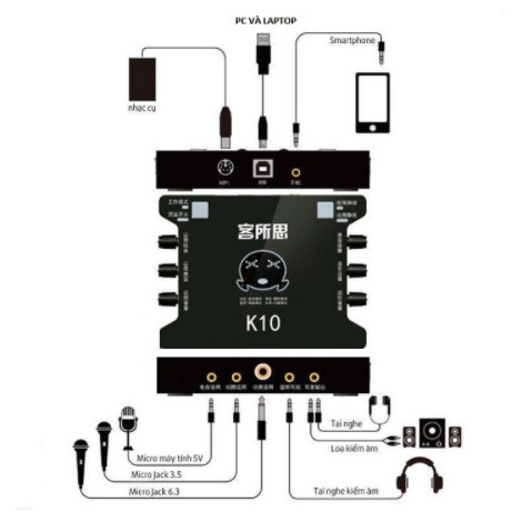 ISK AT100 Mic Thu Âm, Sound Card XOX K10 Livestream ,  Cam Kết Chính Hãng Mua Combo Tặng Tai Nghe XB-450