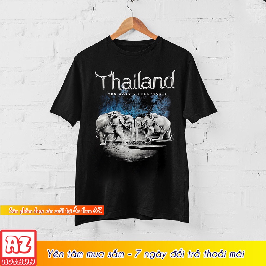 Áo thun nam nữ du lịch Thái Lan 3D - Có bigsize 4XL 5XL 6XL 7XL M3128