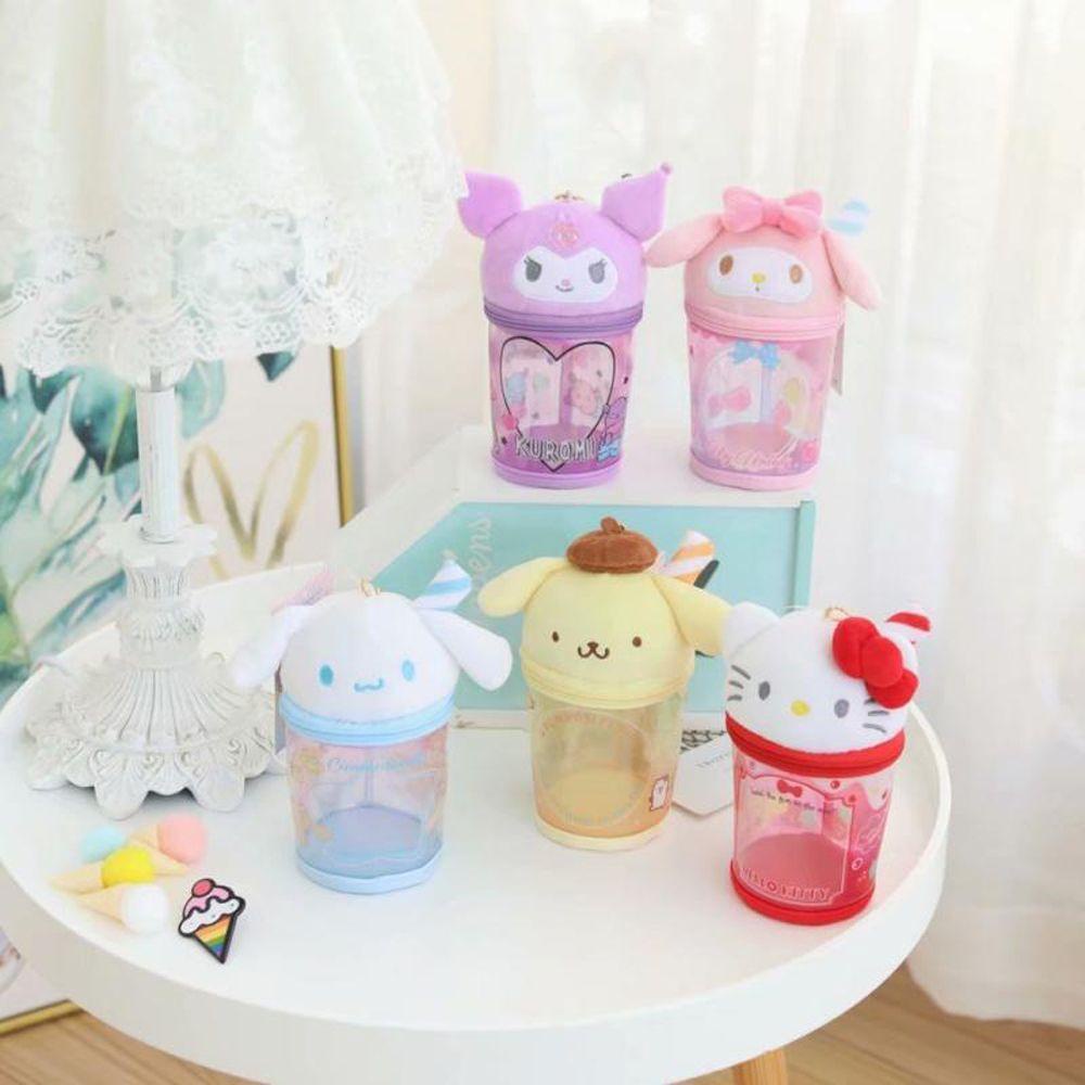 REBUY1 Móc Khóa Hình Chó Purin Nhồi Bông Dễ Thương