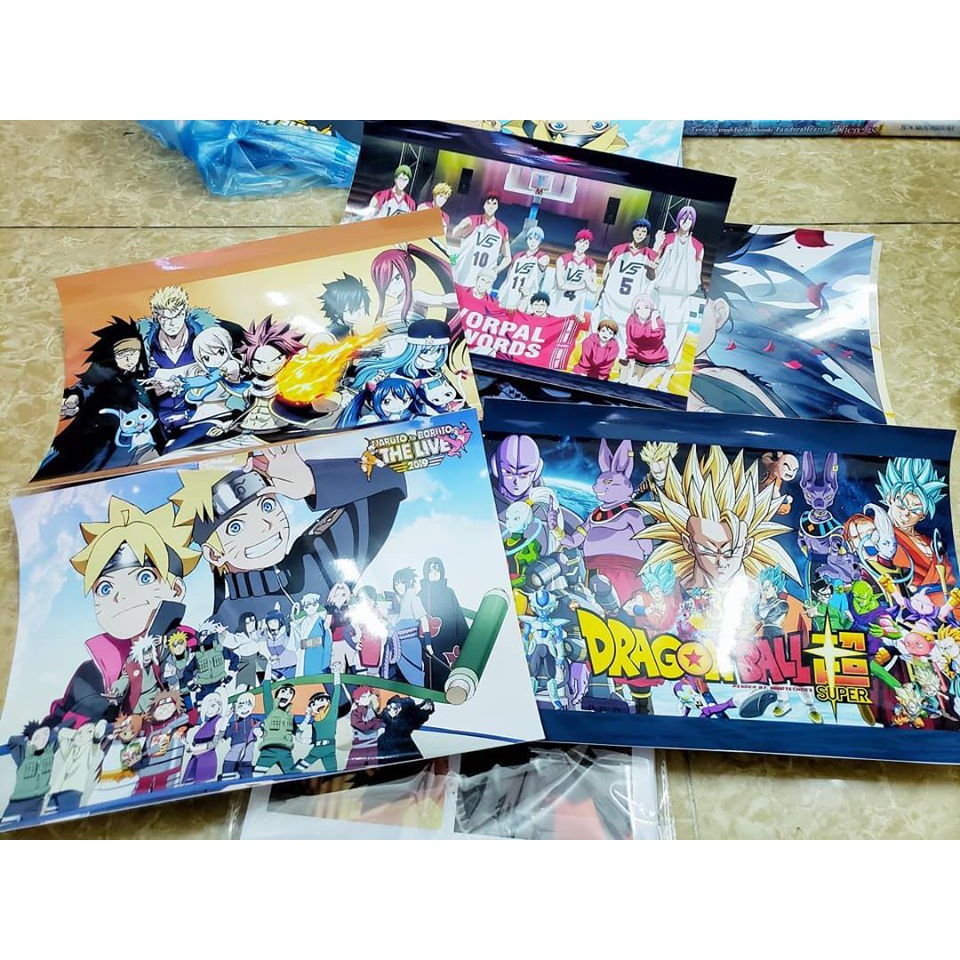 Tranh dán tường Anime IN THEO YÊU CẦU giấy decan