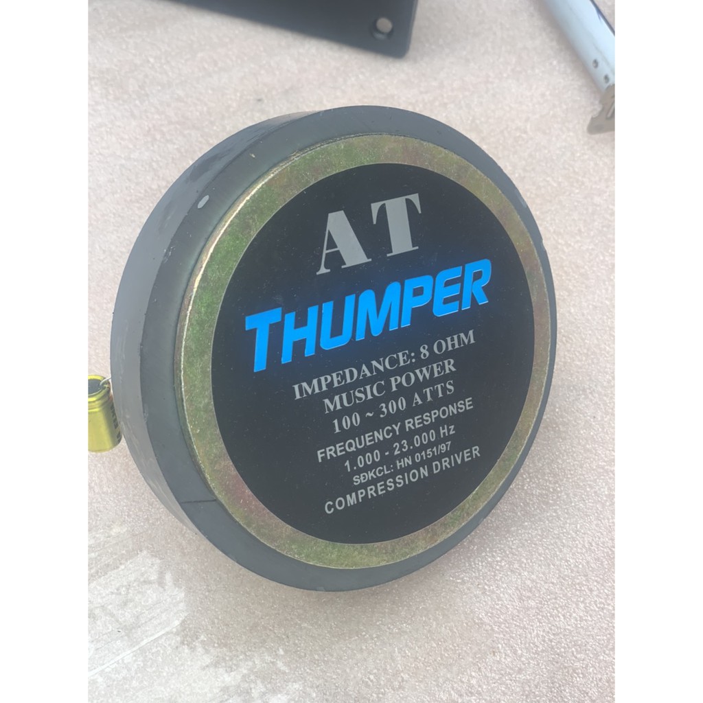 CẶP CỦ KÈN THUMPER TỪ ĐƠN 120 KÈM TỤ - GIÁ 2 LOA