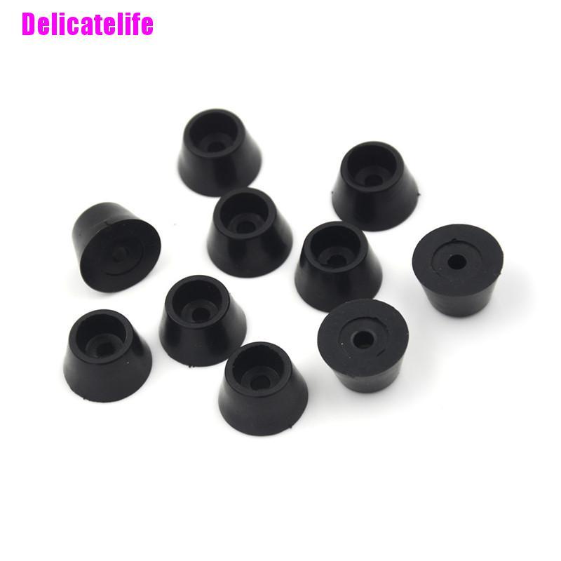 Set 10 đệm cao su tròn màu đen bọc chân tủ tiện dụng