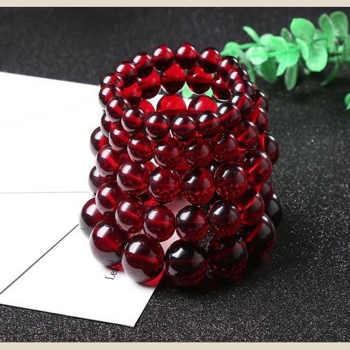 Vòng Tay Chuỗi Hạt Màu Hổ Phách Ba Và Ba Lớp Phong Cách Baltic han 8.18