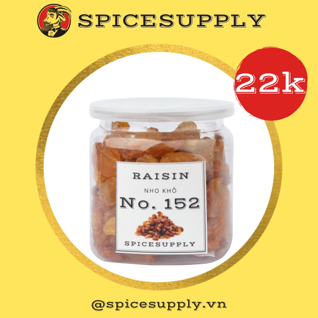 Raisin - Nho khô SPICESUPPLY Việt Nam ngon ngọt Hũ 90g