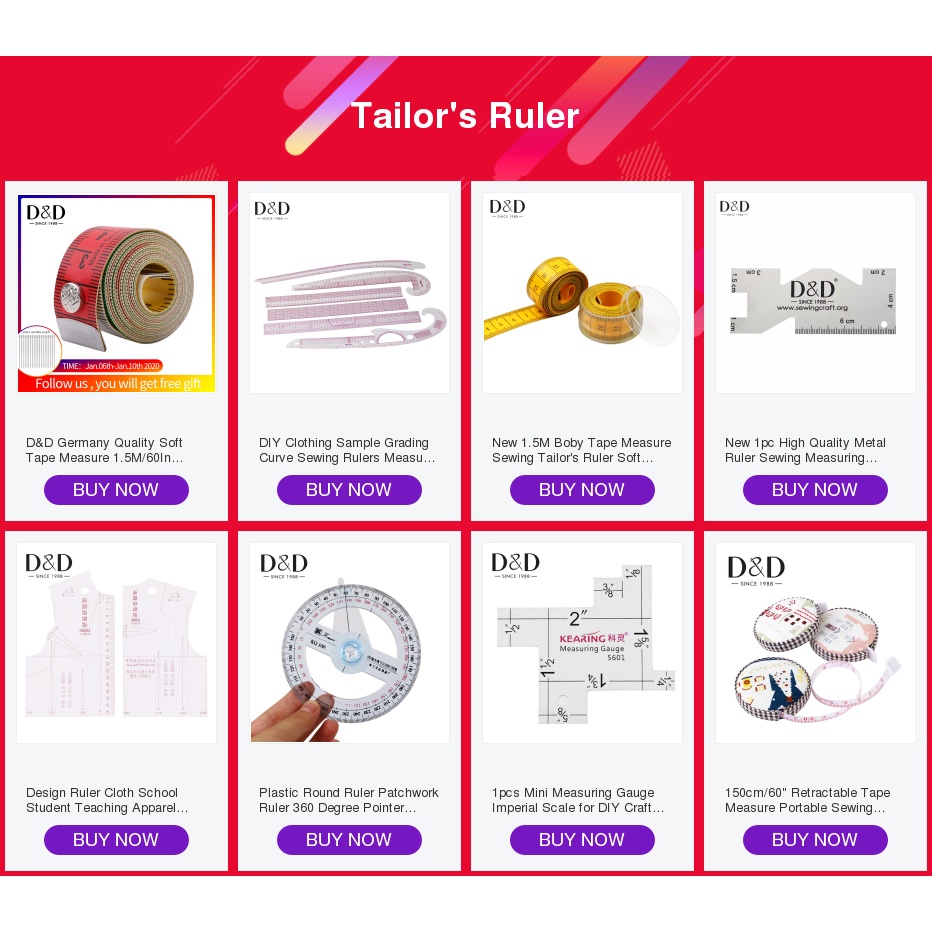 1 Thước Đo Mềm Siêu Mỏng Dùng Trong May Vá DIY