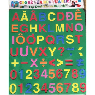 Bảng chữ cái xốp cho bé