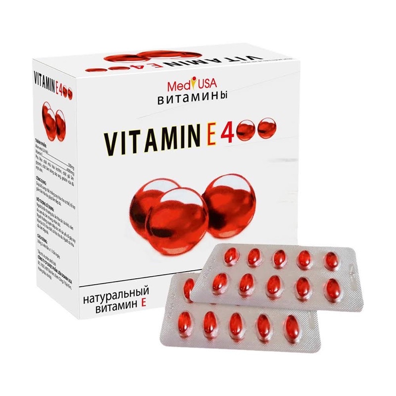 VITAMINE E4 ĐỎ ( HỘP 100 VIÊN )