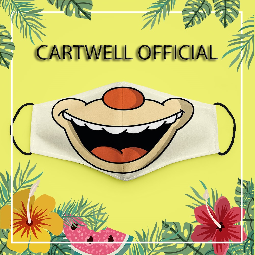 Khẩu trang cute dễ thương thú cưng đáng yêu vui nhộn Hình Vẽ DRAWN CARTWELL dày 2 lớp phòng dịch bệnh kháng khuẩn