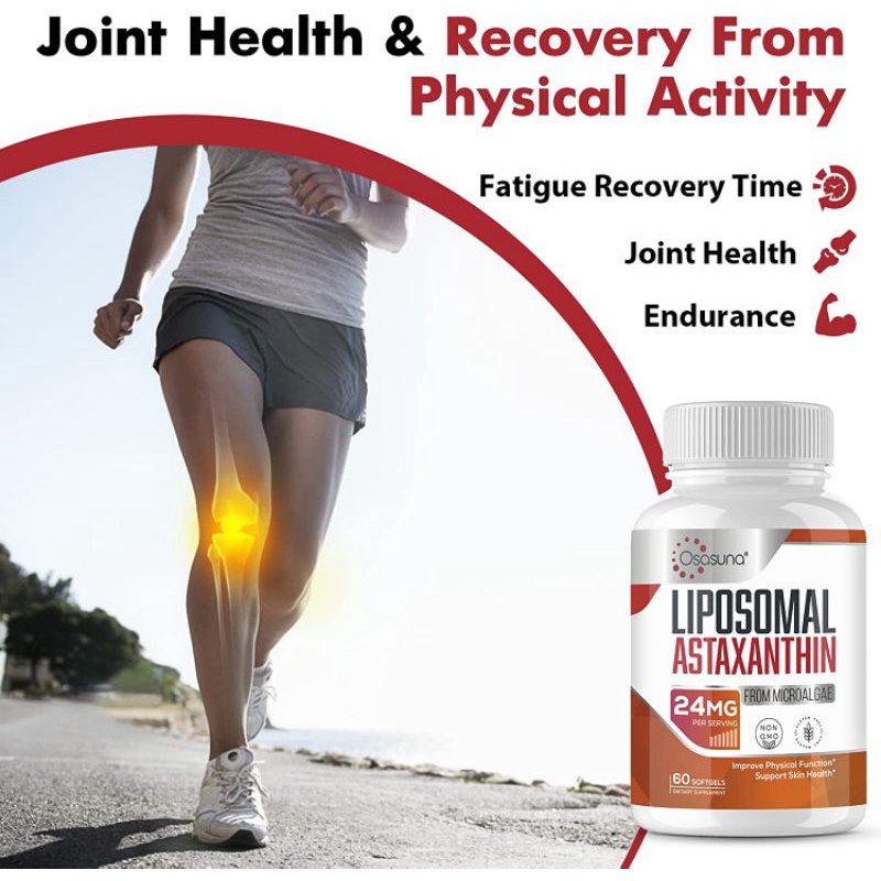 LIPOSOMAL ASTAXANTHIN 24MG - BỔ SUNG CHẤT CHỐNG OXY HÓA MẠNH MẼ CHO MẮT, DA VÀ SỨC KHỎE KHỚP