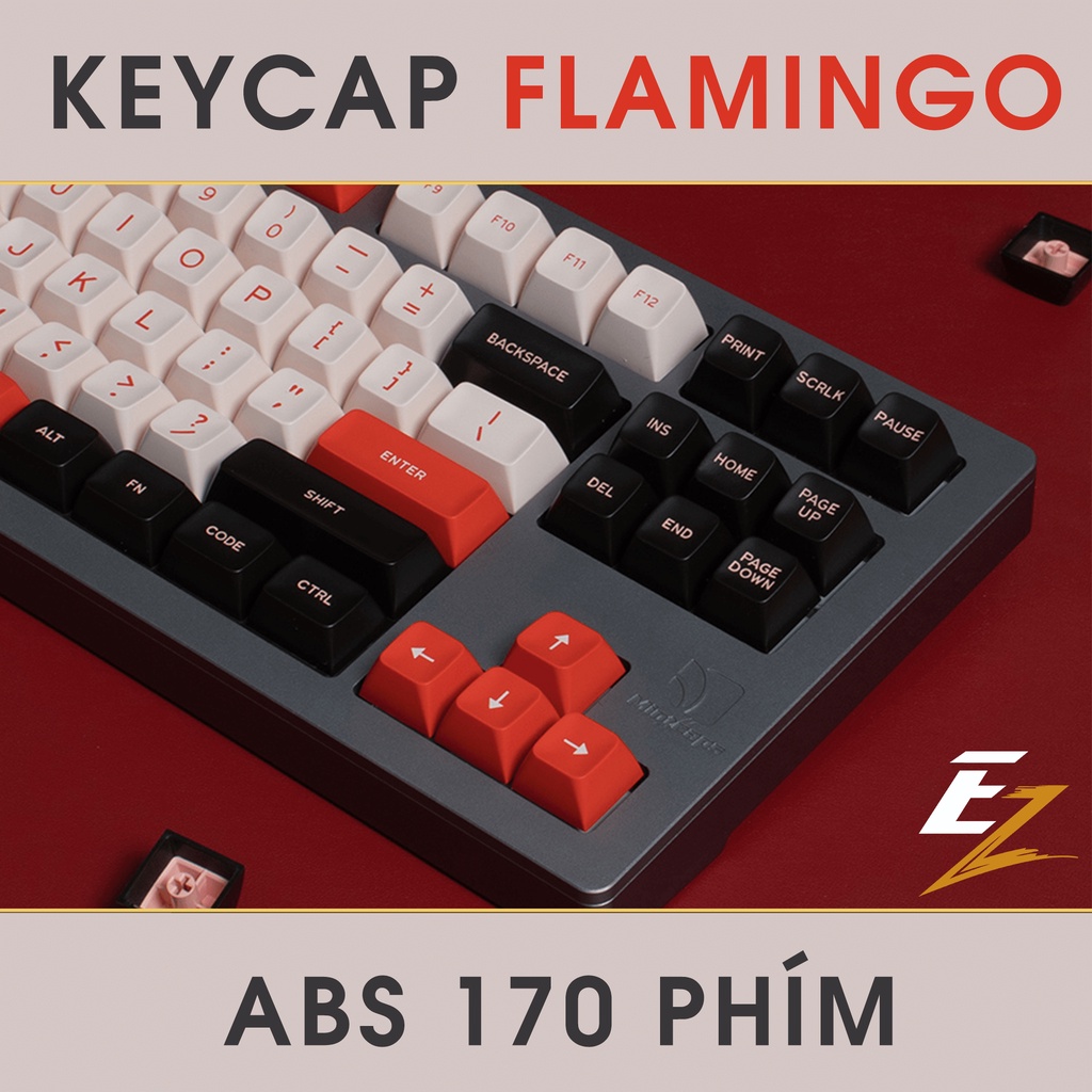 Keycap Cho Bàn Phím Cơ Aifei Flamingo SA Profile ABS 170 Phím | EZPC