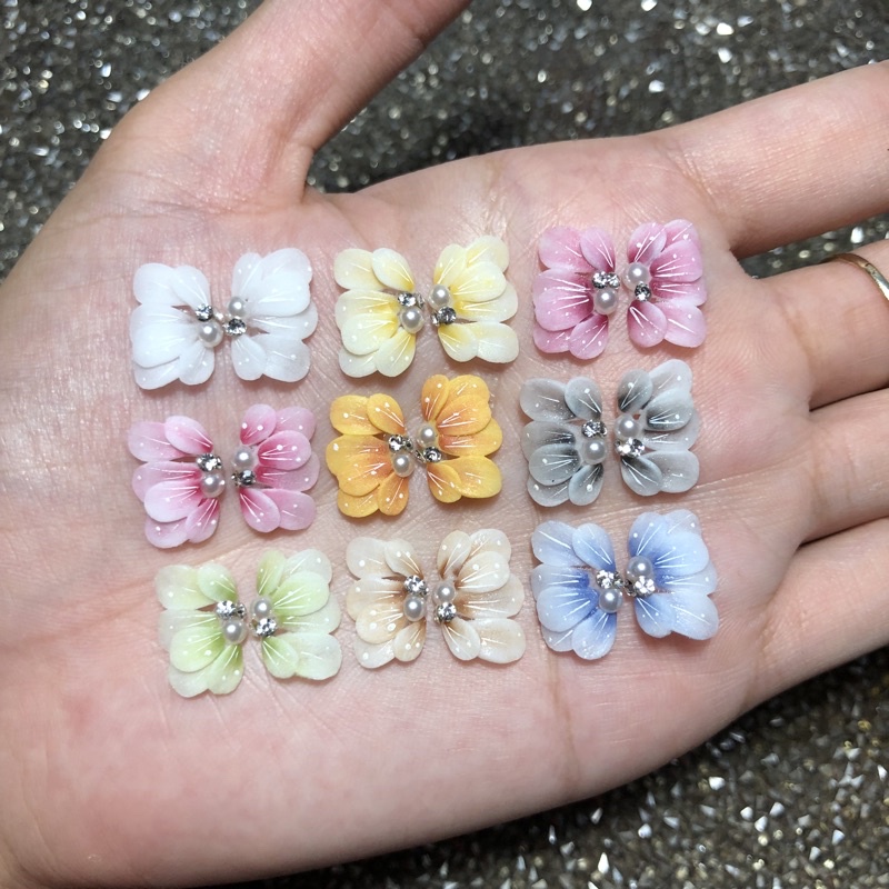 1b hoa bột làm nail móng  mã ruby tròn