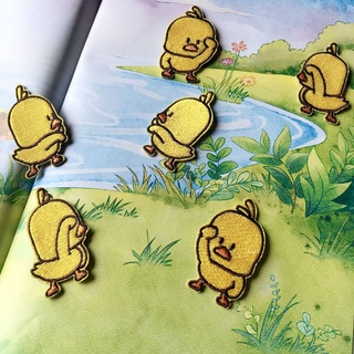 Zanmo sticker ủi thêu - miếng vá thêu ủi quần áo gà vàng đáng yêu