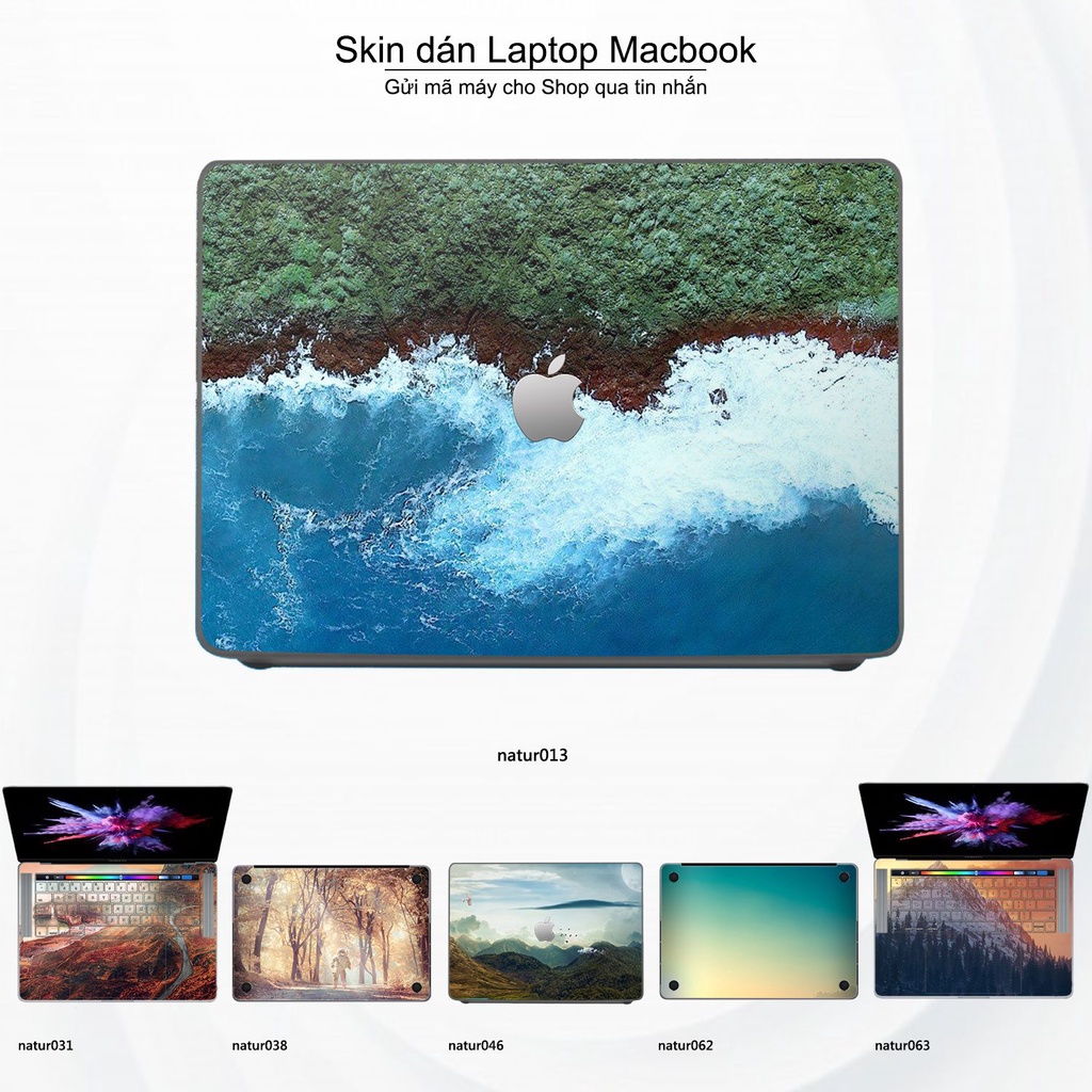 Skin dán Macbook mẫu thiên nhiên (đã cắt sẵn, inbox mã máy cho shop)