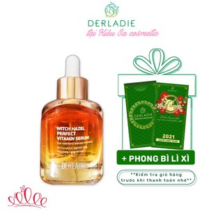 Tinh Chất Giảm Mụn, Làm Mờ Sẹo Chiết Xuất Cây Phỉ Derladie Witch Hazel Perfect Vitamin Serum 35ml