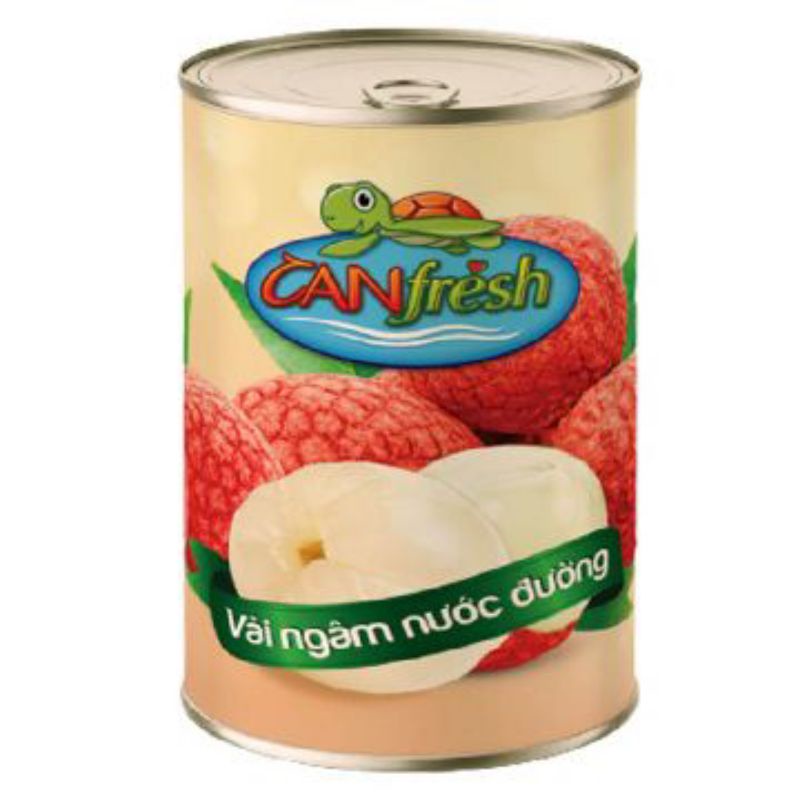 Vải Ngâm Nước Đường Canfresh Hộp 560g - 8934696005136