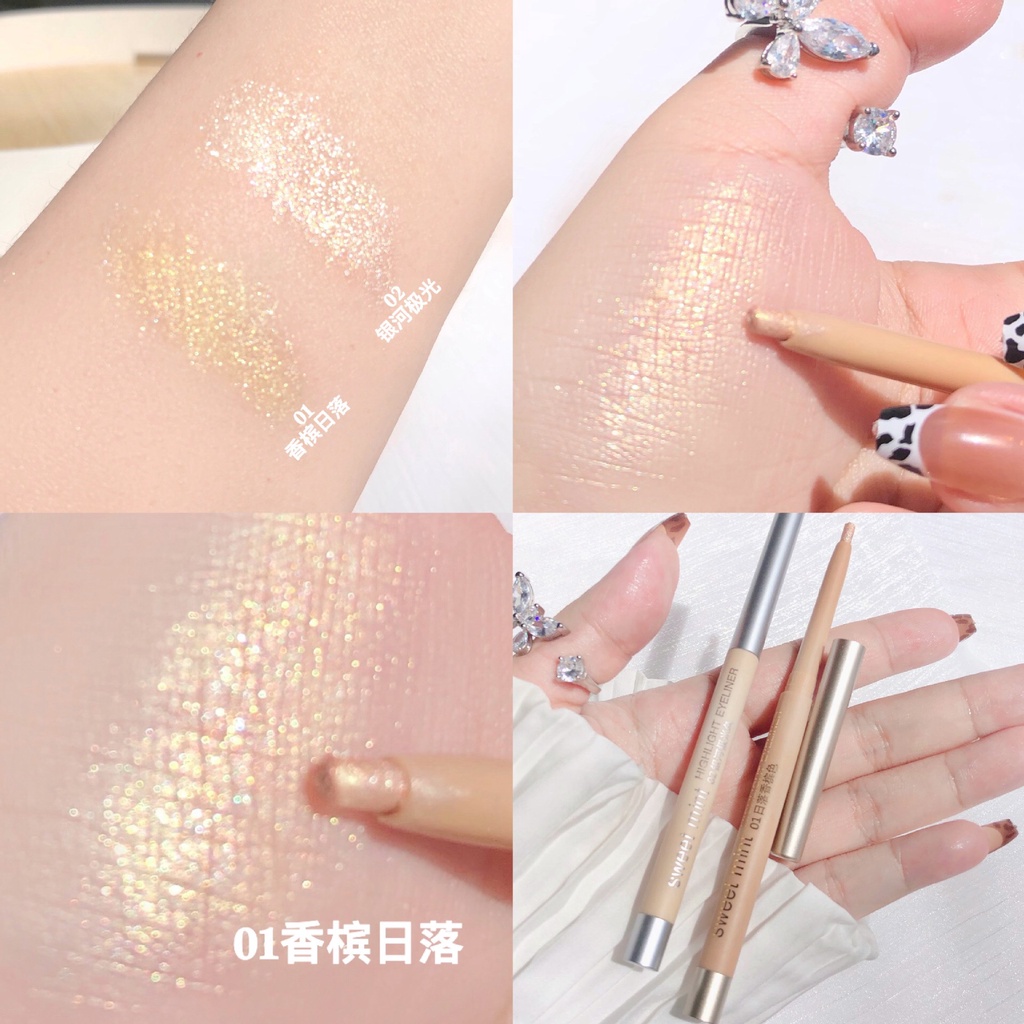 Bút nhũ mắt Sweet Mint, phấn bắt sáng trang điểm mắt makeup highlight nhũ bắt sáng nội địa trung Xilin