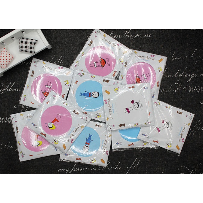 Gương Mini Cầm Tay Đáng Yêu - Gương tròn bỏ túi tiện dụng