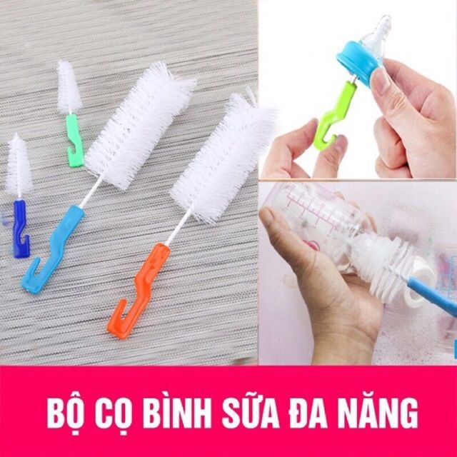 Dụng cụ cọ bình sữa và núm ti đa năng( cọ 2 chi tiết)