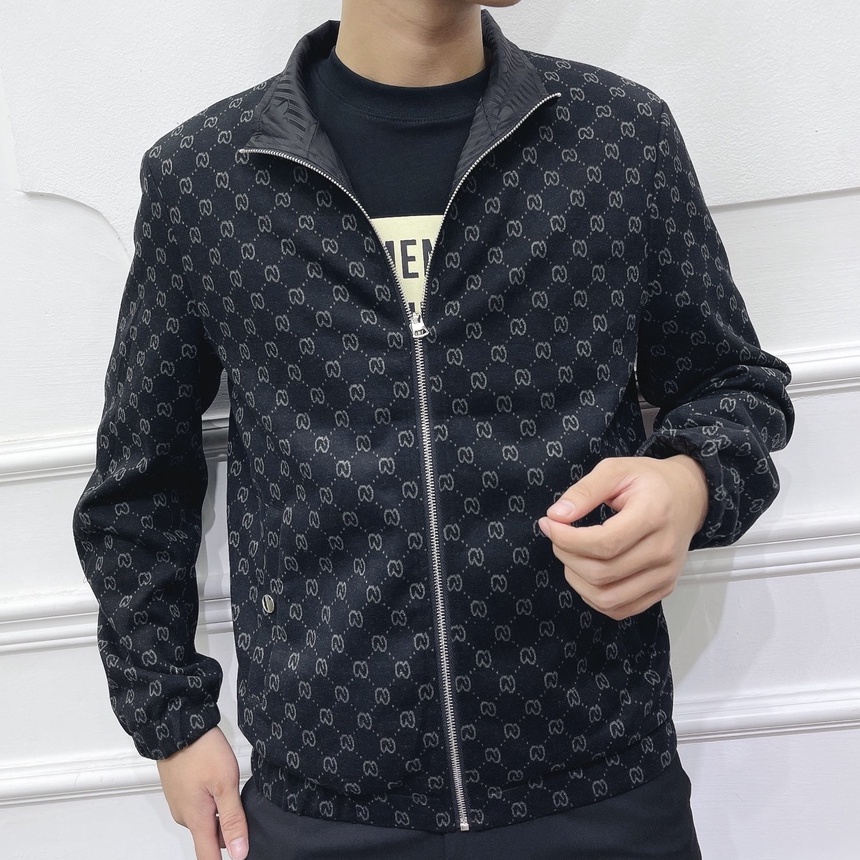 Áo khoác Jacket Gucci 2 mặt gió nhung LA 1-1 on web