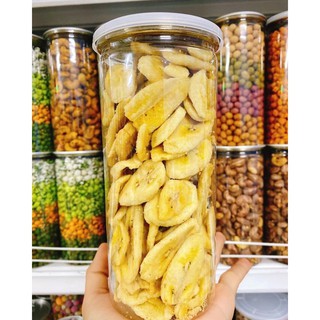 500g chuối sấy xuất khẩu hàng nguyên giòn rụm