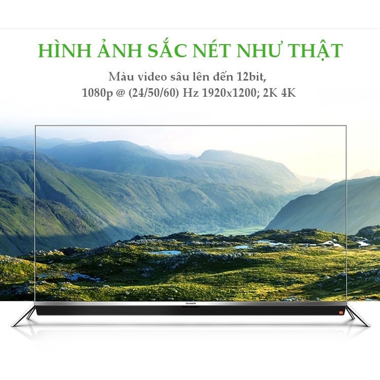 Bộ chia HDMI 1 vào 8 ra hỗ trợ Full HD Ugreen 40203 - Hàng Chính Hãng bảo hành 18 tháng