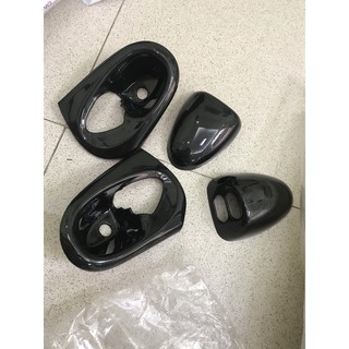 Chén cabin, nút bấm vân gỗ đen xe Ford Transit 2014-2019
