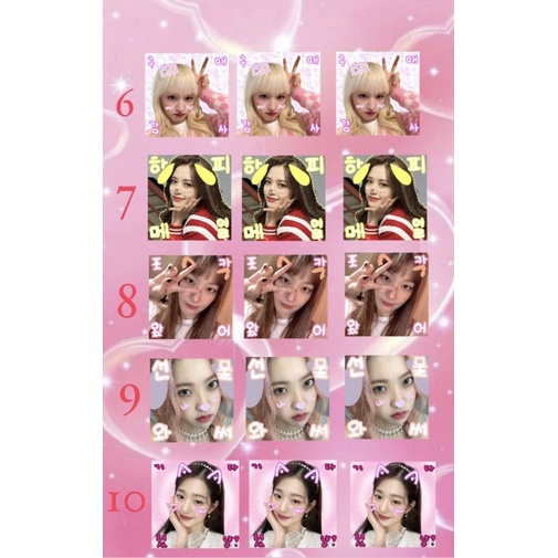 Set 24 ảnh niêm phong idol Hàn quốc có chữ Hàn