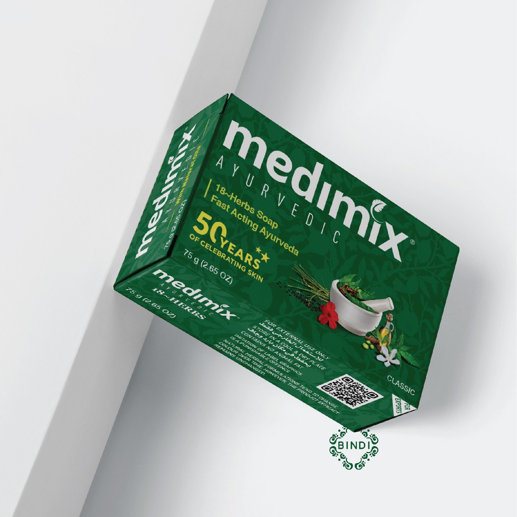 [Nhập mã COSBIN30giảm đến 20K đơn 150K] Xà phòng Medimix 18 Loại Thảo Dược Ayurveda Tác Động Nhanh 75g/ 125g